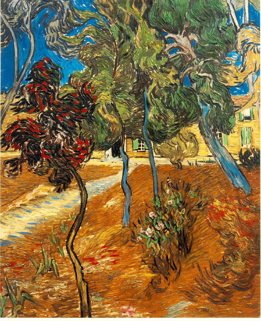 Trees in the Asylum Garden - Van Gogh Painting On Canvas